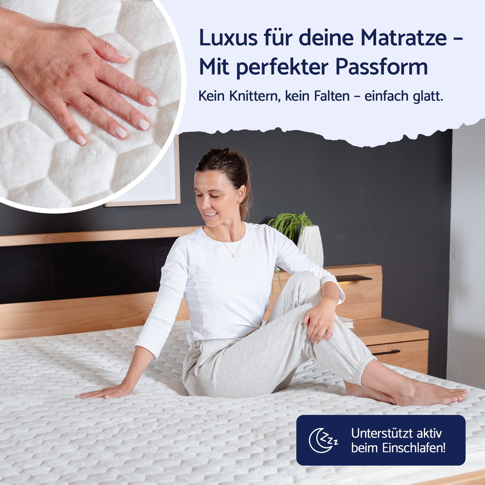 Gemütlich weiches Spannbettlaken