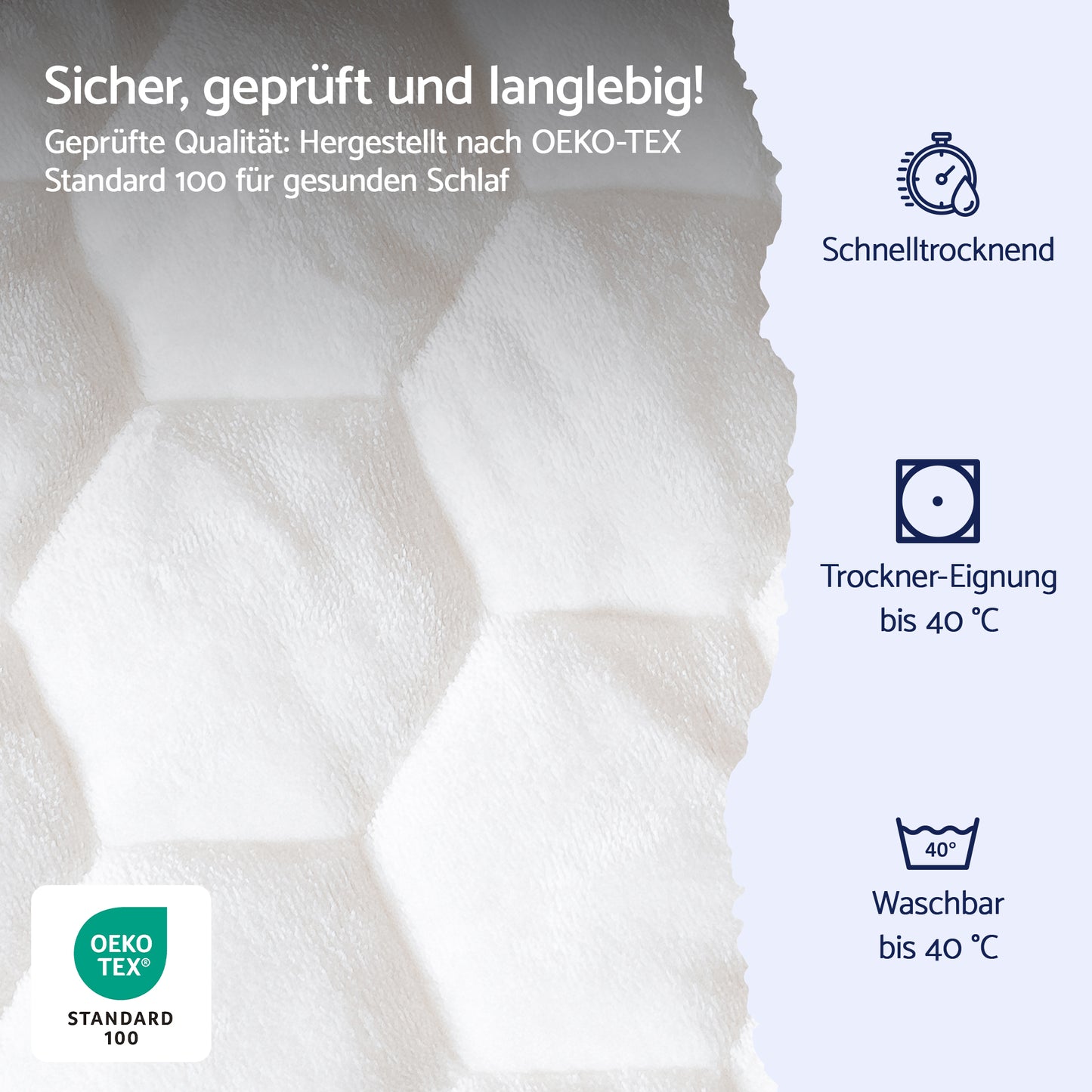Geprüftes Spannbettlaken