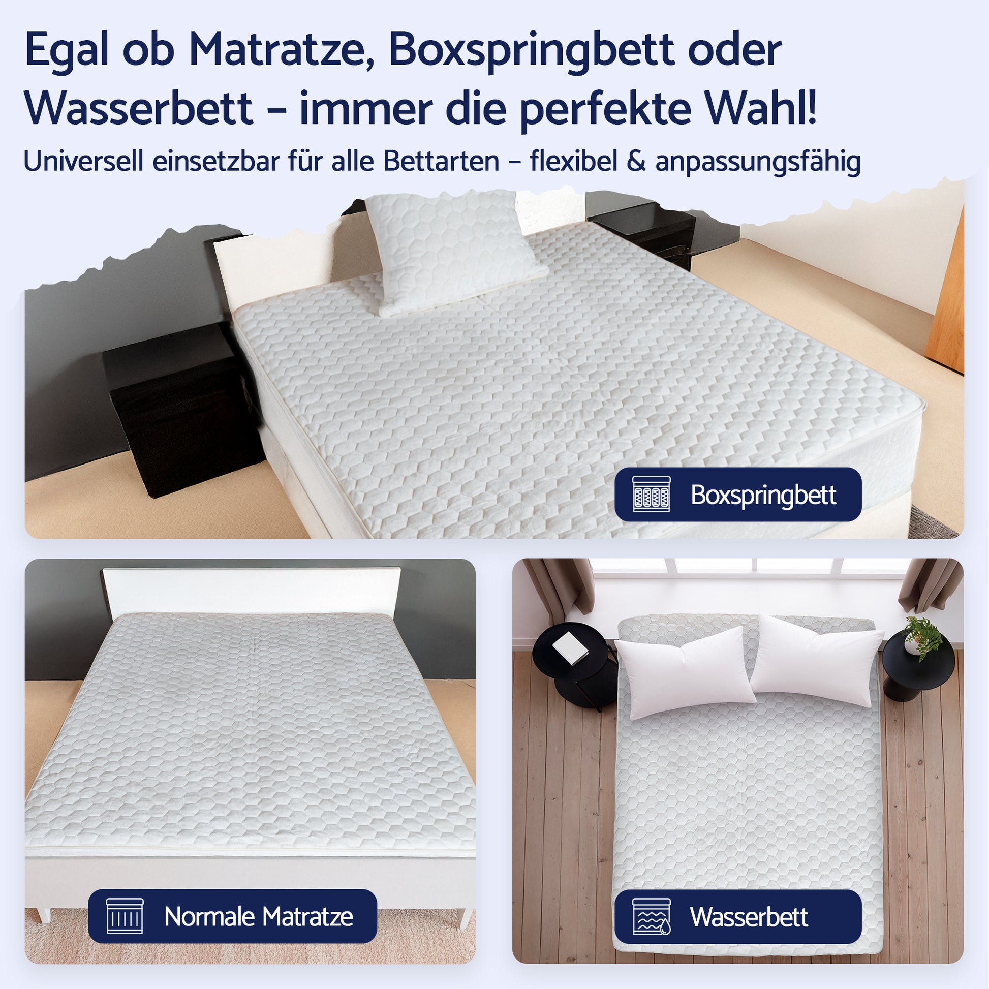 Spannbettlaken für alle Matratzenarten